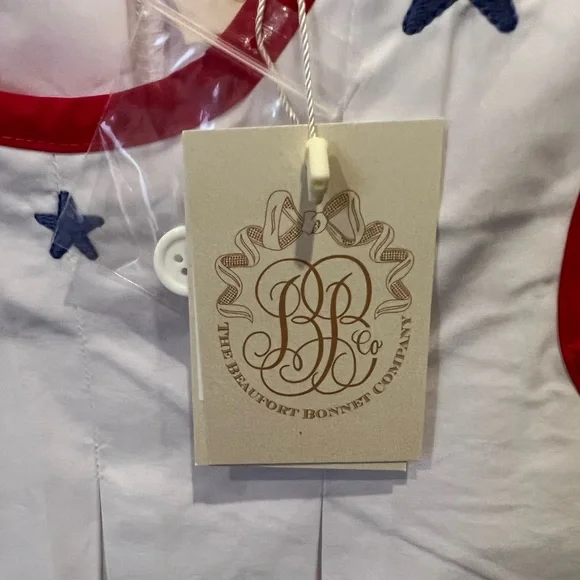 NWT The Beaufort Bonnet Company Mary Frances Frock - Stars App Size 5 - Picture 4 of 9